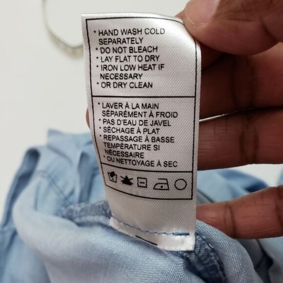 BB Dakota Atwell blue, boho, hi low, wide leg pants, size 0 - Picture 10 of 14